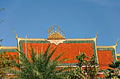 Vientiane , Laos. Wat Chantabuli near the Mekong river bank. 